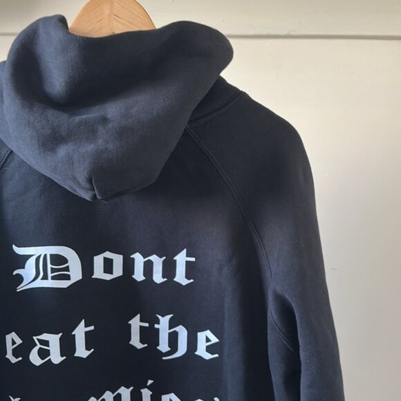 New Don't Eat The Homies DETH vegan streetwear relaxed cotton hoodie sweatshirt - Picture 9 of 15